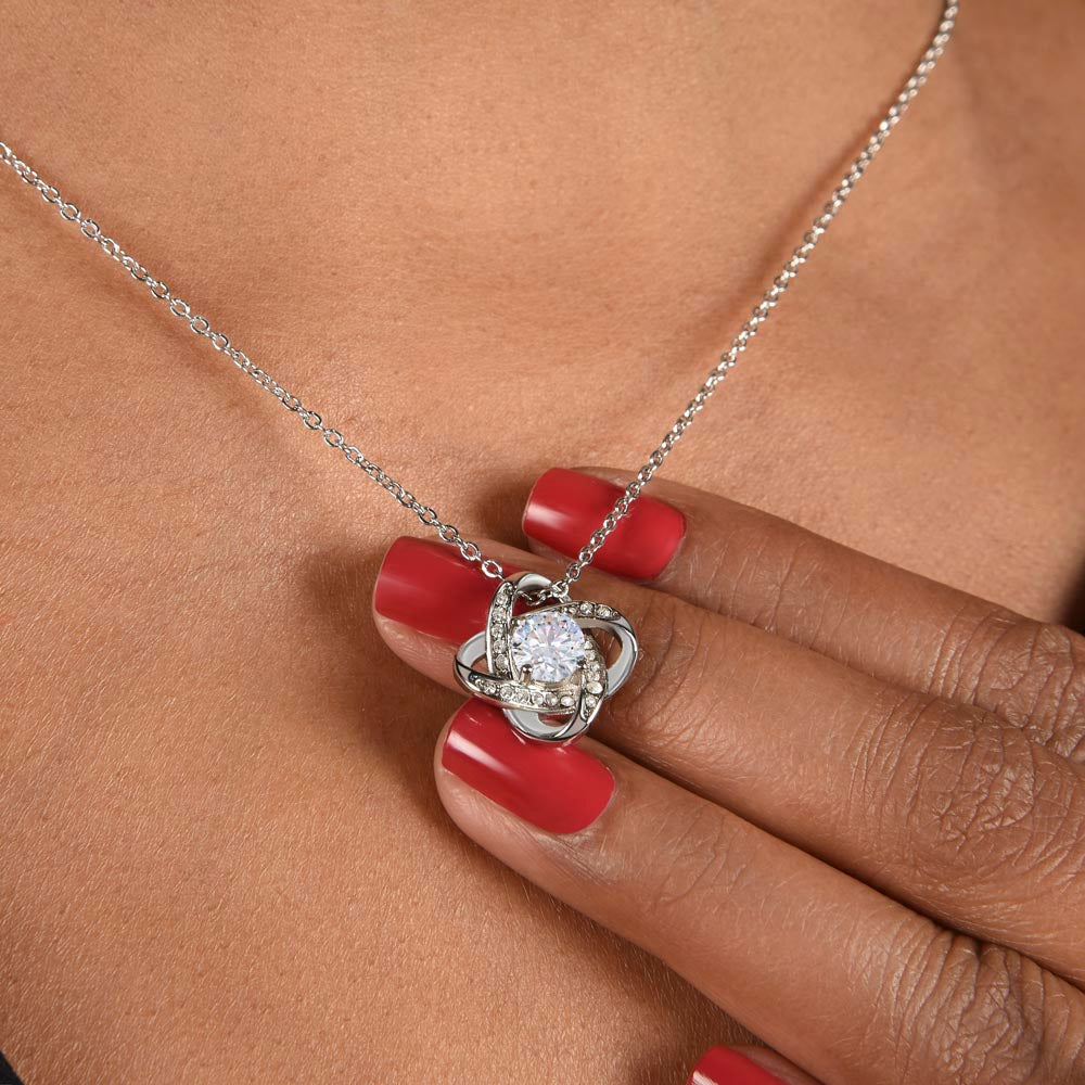 Dear Mother Love Knot Necklace