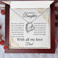 To My Dearest Daughter Forever Love Necklace