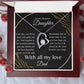 To My Dearest Daughter Forever Love Necklace