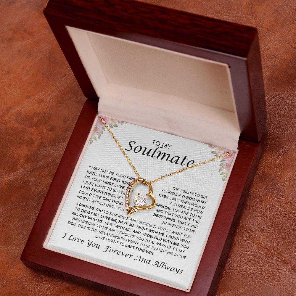 To My Soulmate Forever Love Necklace