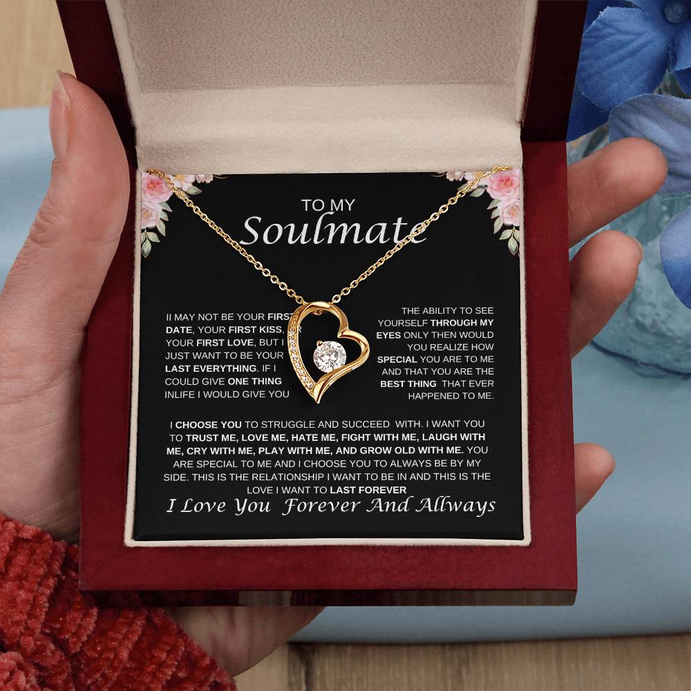 To My Soulmate Forever Love Necklace