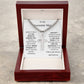 To My Awesome Man Personalized Steel Cross Necklace