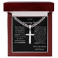 To My Amazing Son Personalized Steel Cross Necklace