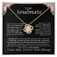 To My Soulmate Love Knot Necklace