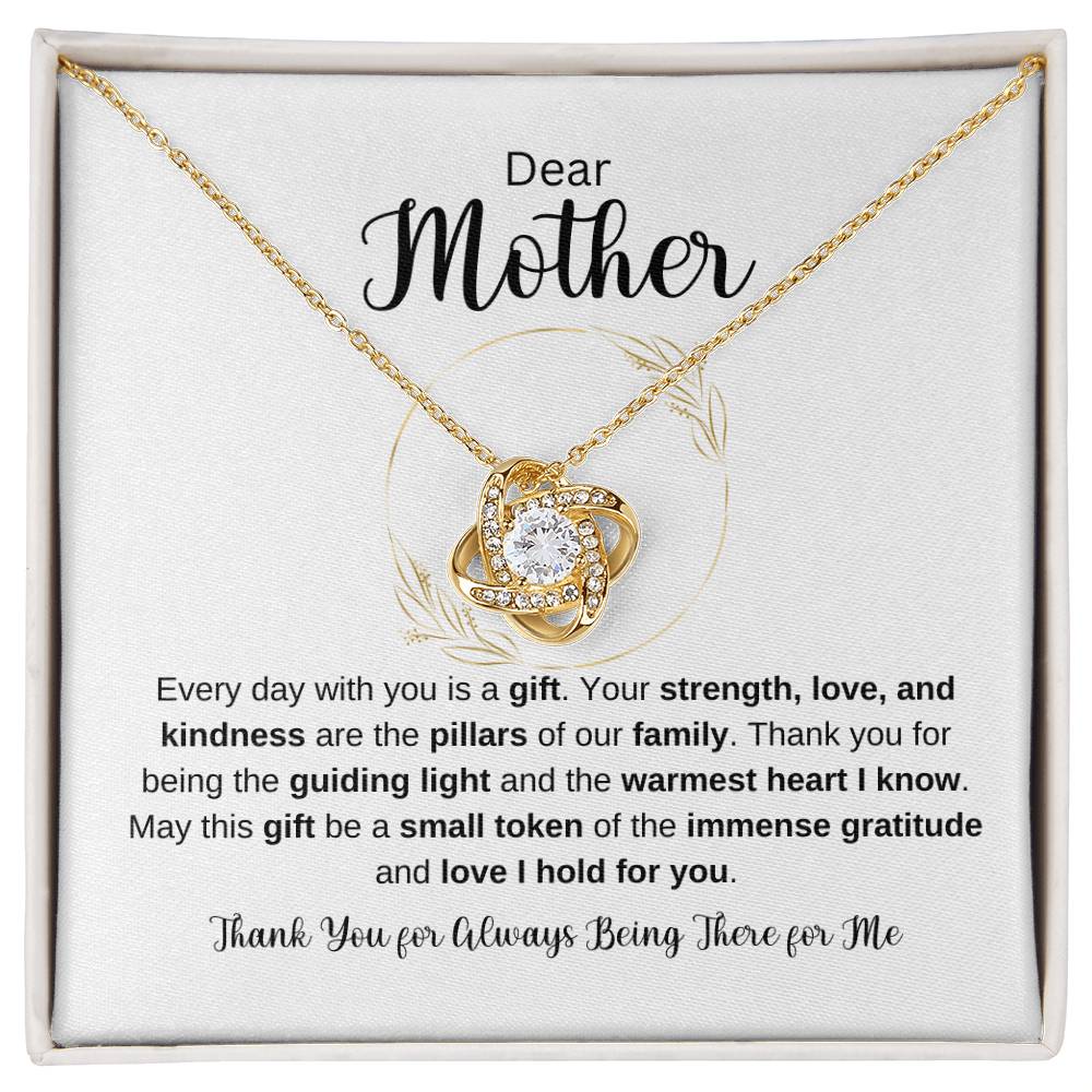 Dear Mother Love Knot Necklace