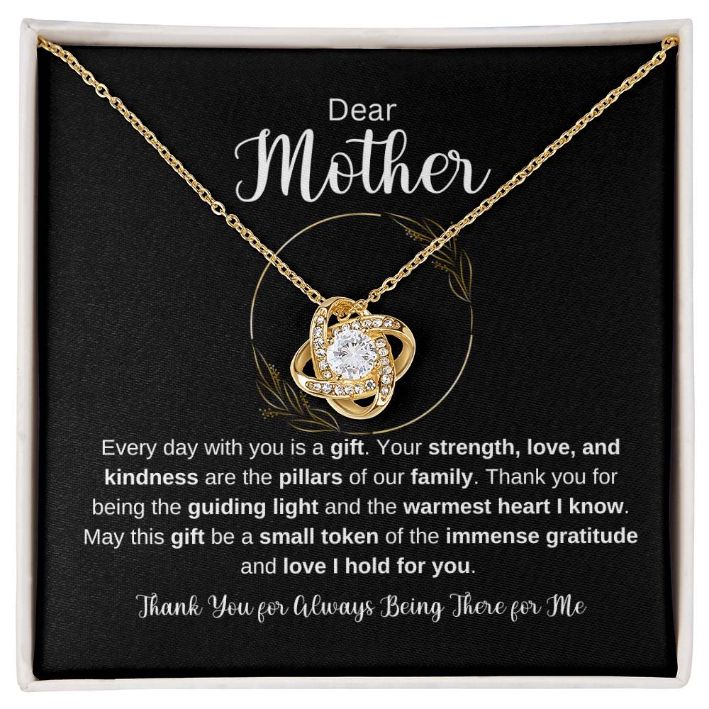 Dear Mother Love Knot Necklace