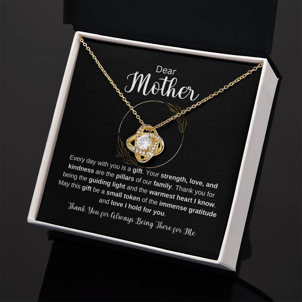 Dear Mother Love Knot Necklace