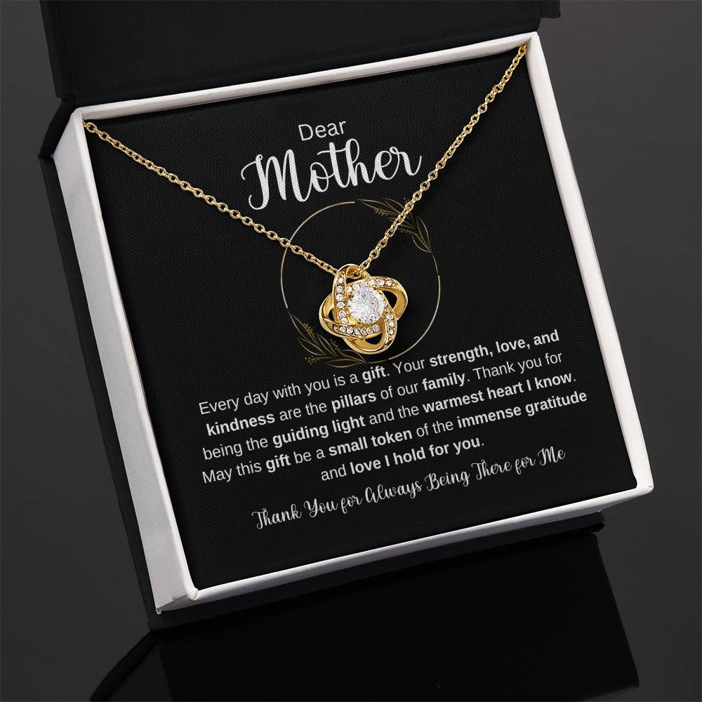 Dear Mother Love Knot Necklace