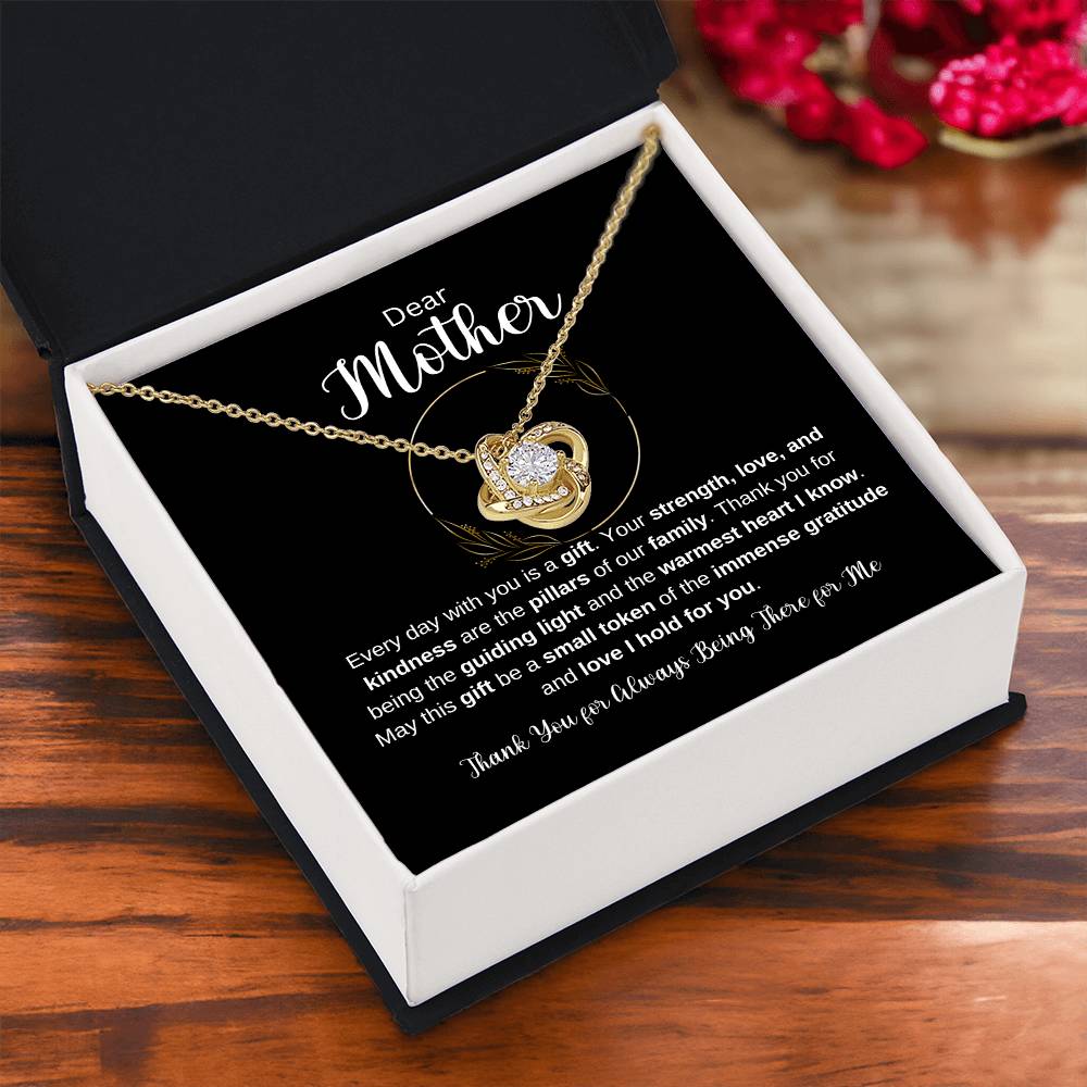 Dear Mother Love Knot Necklace