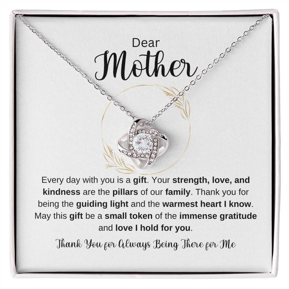 Dear Mother Love Knot Necklace