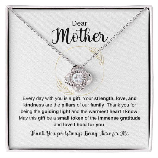 Dear Mother Love Knot Necklace