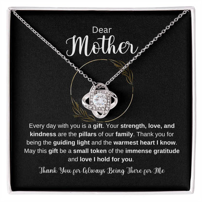 Dear Mother Love Knot Necklace