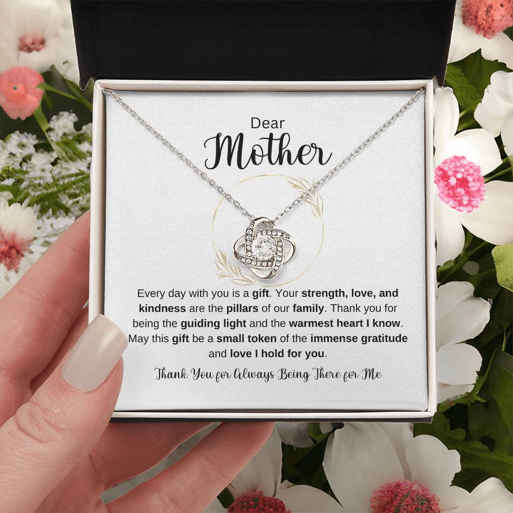 Dear Mother Love Knot Necklace