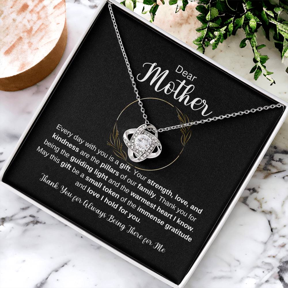 Dear Mother Love Knot Necklace