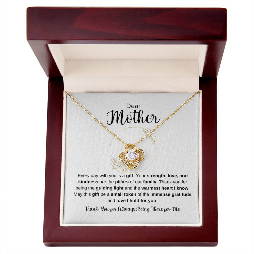 Dear Mother Love Knot Necklace