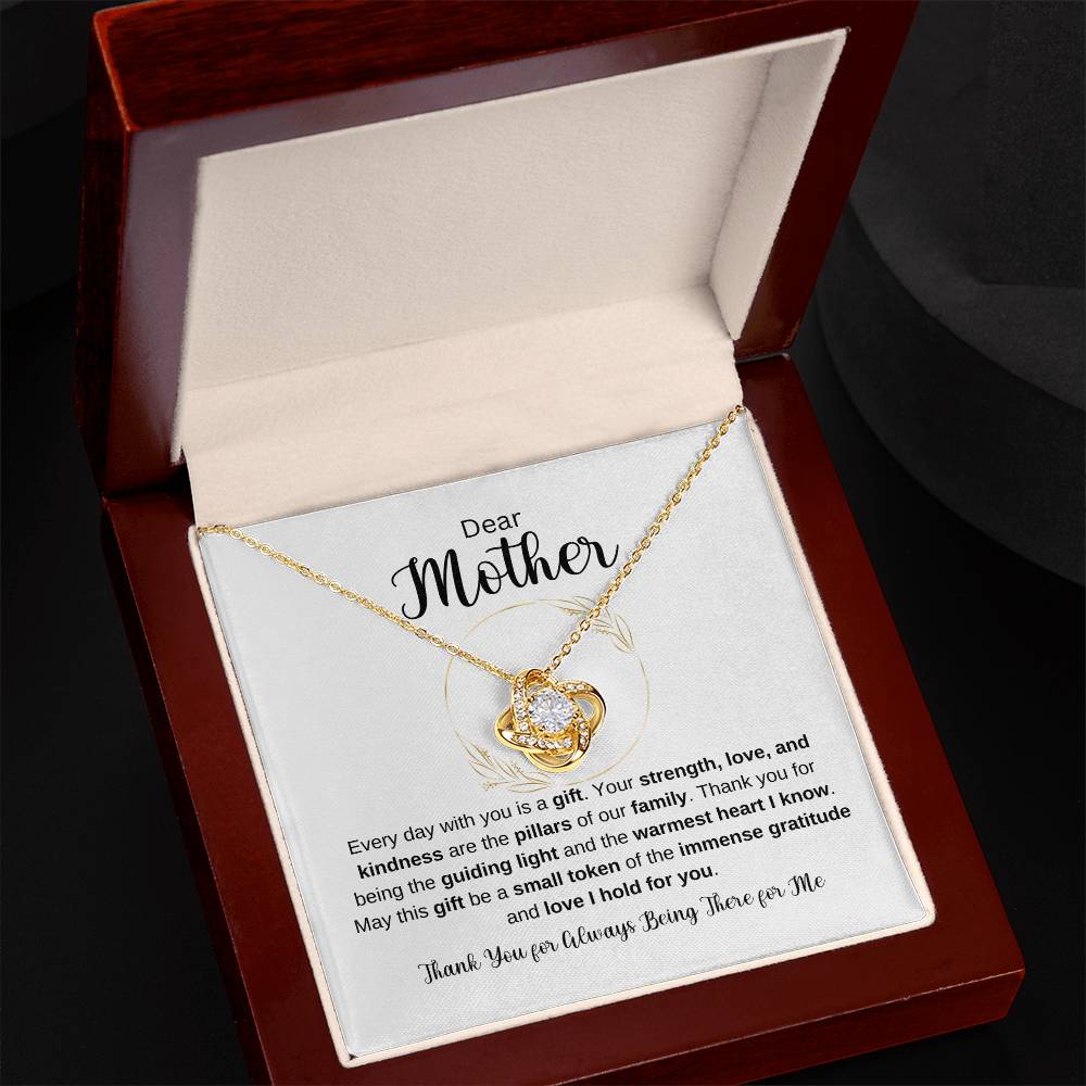 Dear Mother Love Knot Necklace