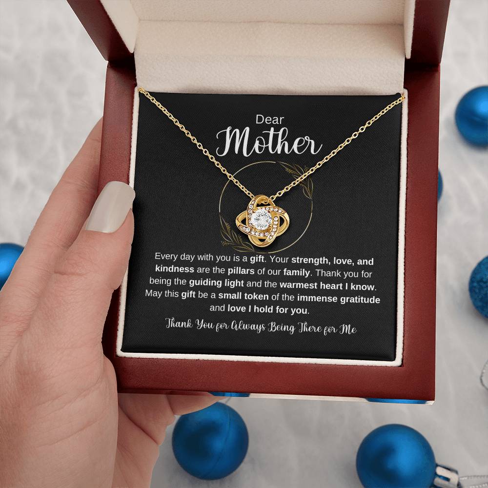 Dear Mother Love Knot Necklace