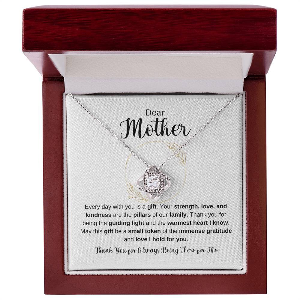 Dear Mother Love Knot Necklace