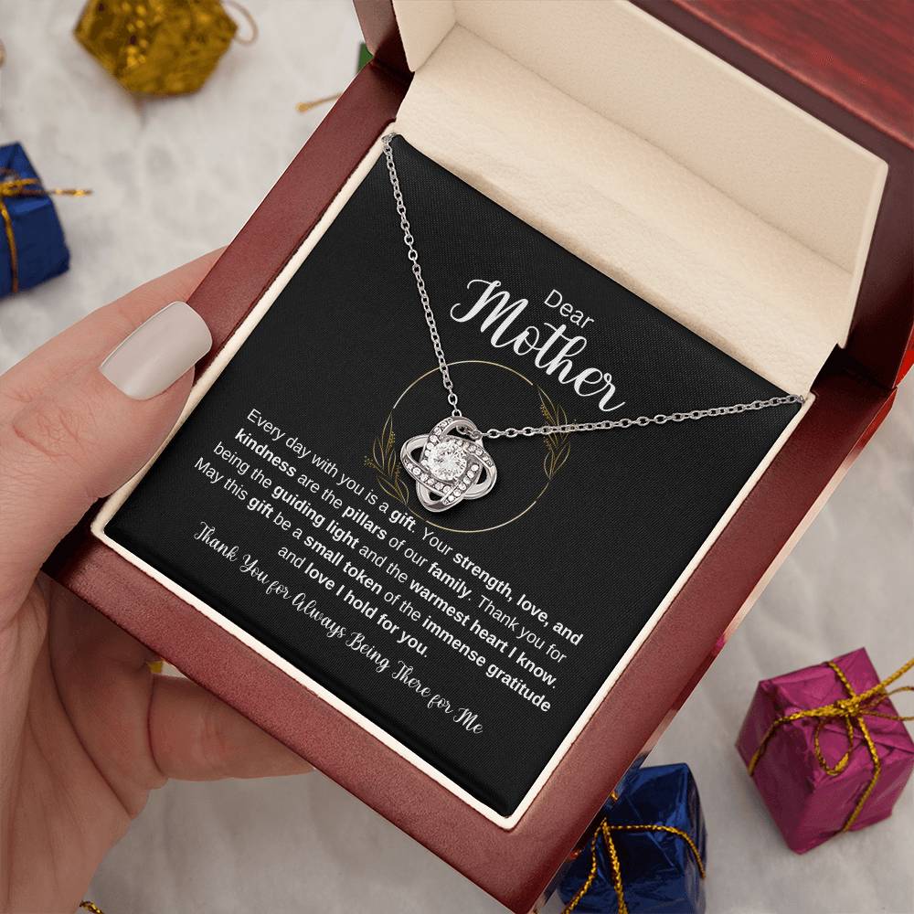 Dear Mother Love Knot Necklace