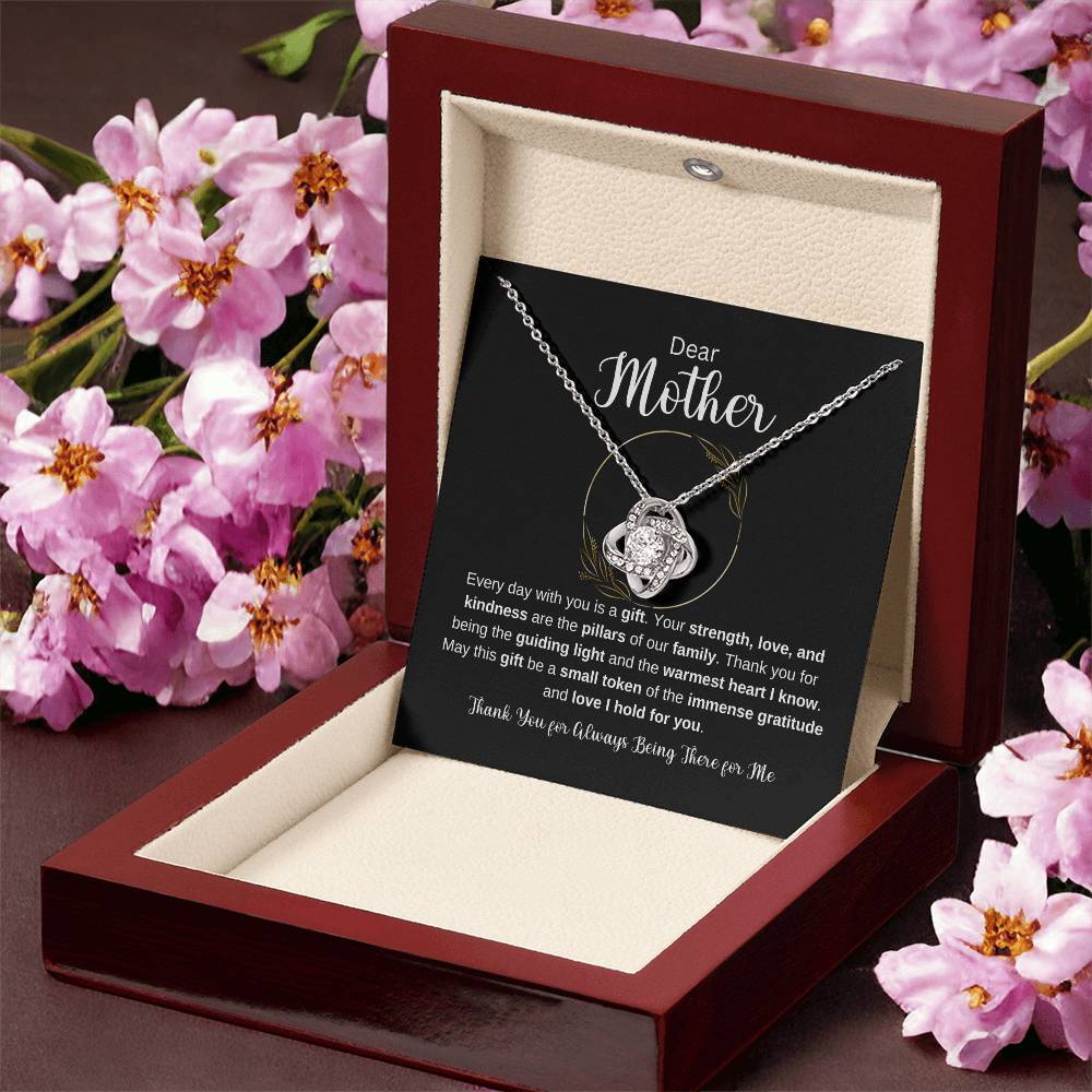 Dear Mother Love Knot Necklace