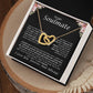 To My Soulmate Interlocking Hearts Necklace