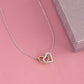 To My Dearest Daughter Interlocking Hearts Necklace