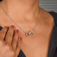 To My Dearest Daughter Interlocking Hearts Necklace