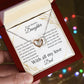 To My Dearest Daughter Interlocking Hearts Necklace