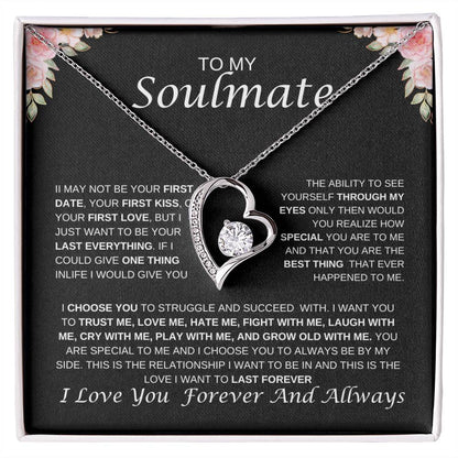 To My Soulmate Forever Love Necklace