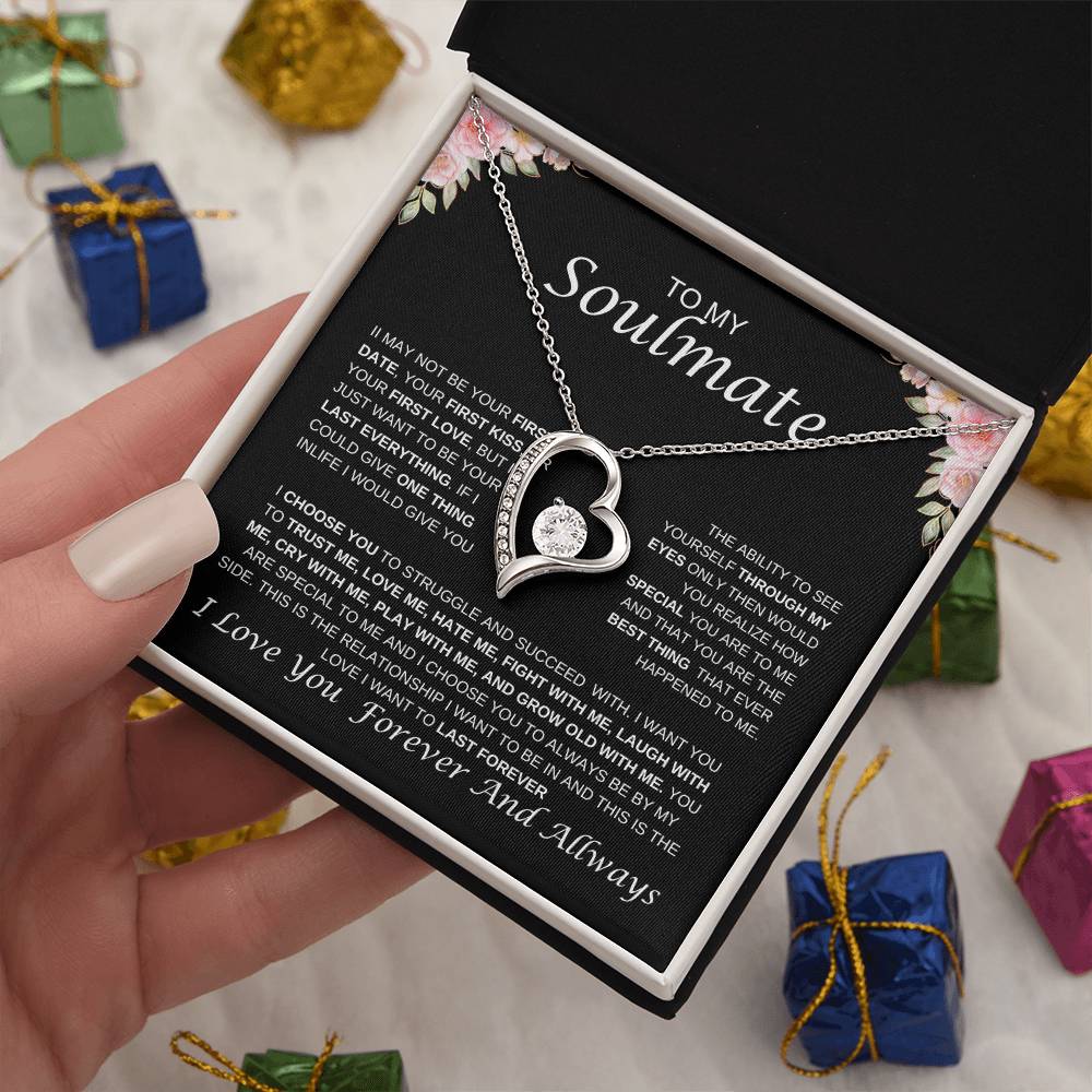 To My Soulmate Forever Love Necklace