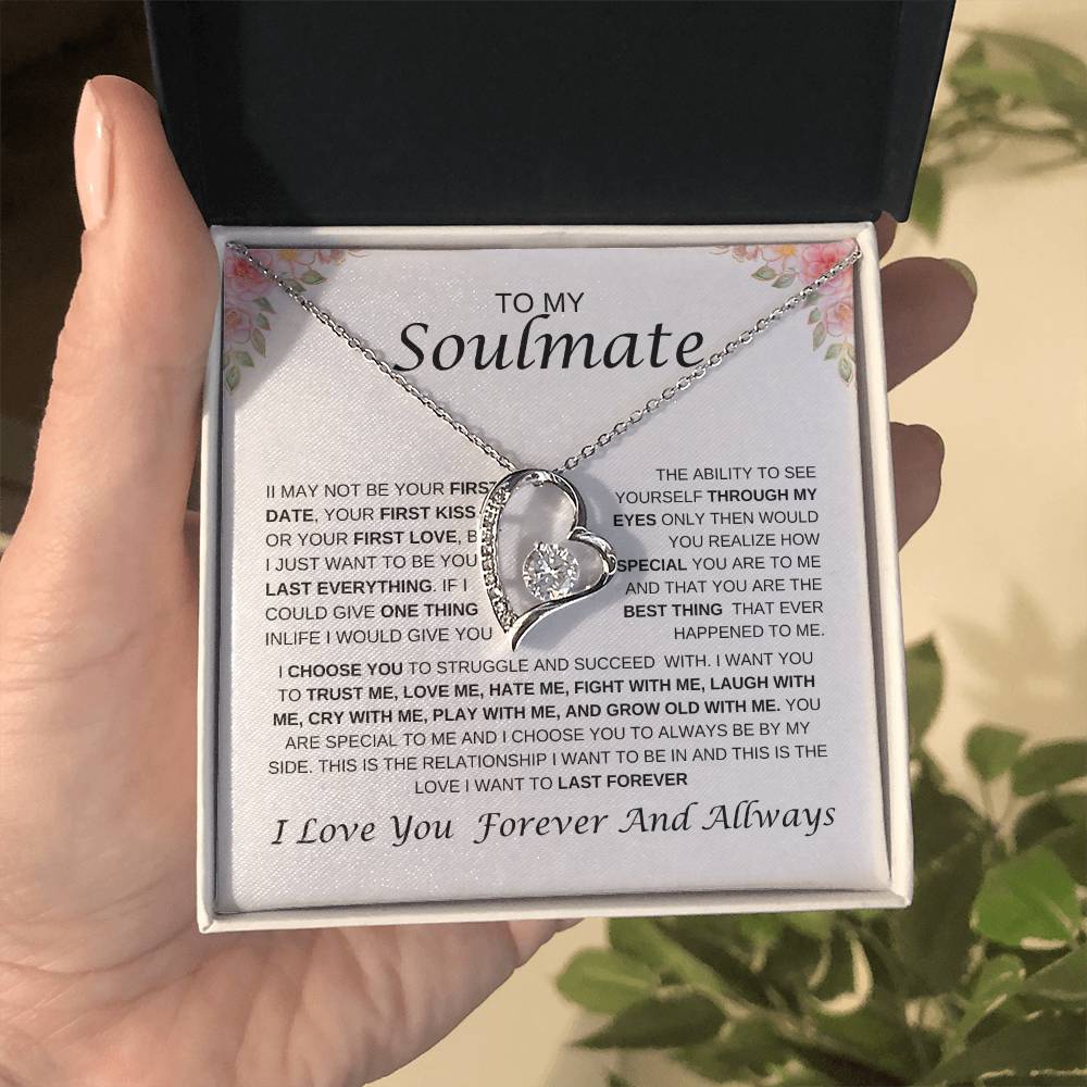 To My Soulmate Forever Love Necklace