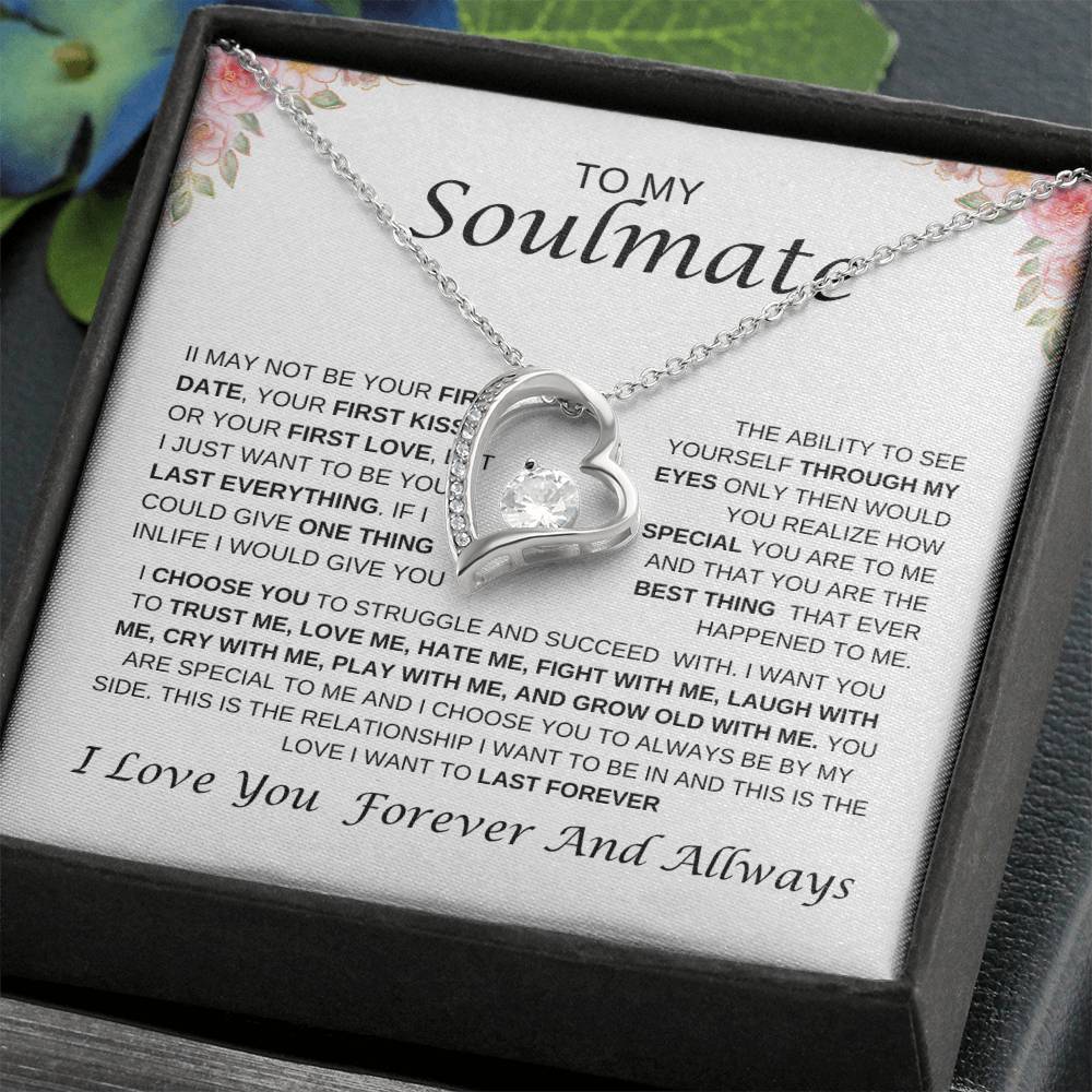 To My Soulmate Forever Love Necklace