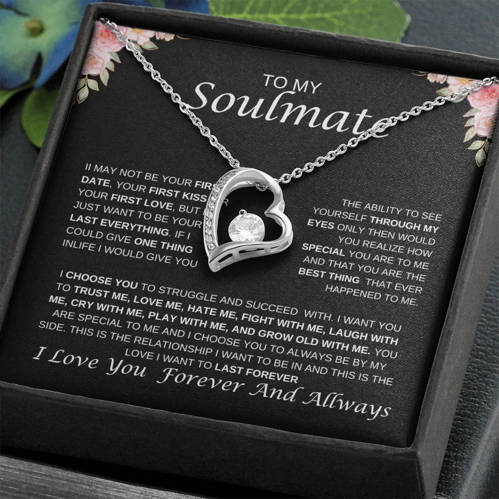 To My Soulmate Forever Love Necklace