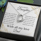 To My Dearest Daughter Forever Love Necklace