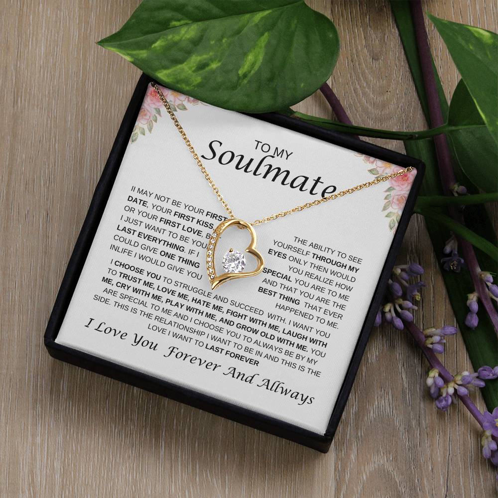 To My Soulmate Forever Love Necklace