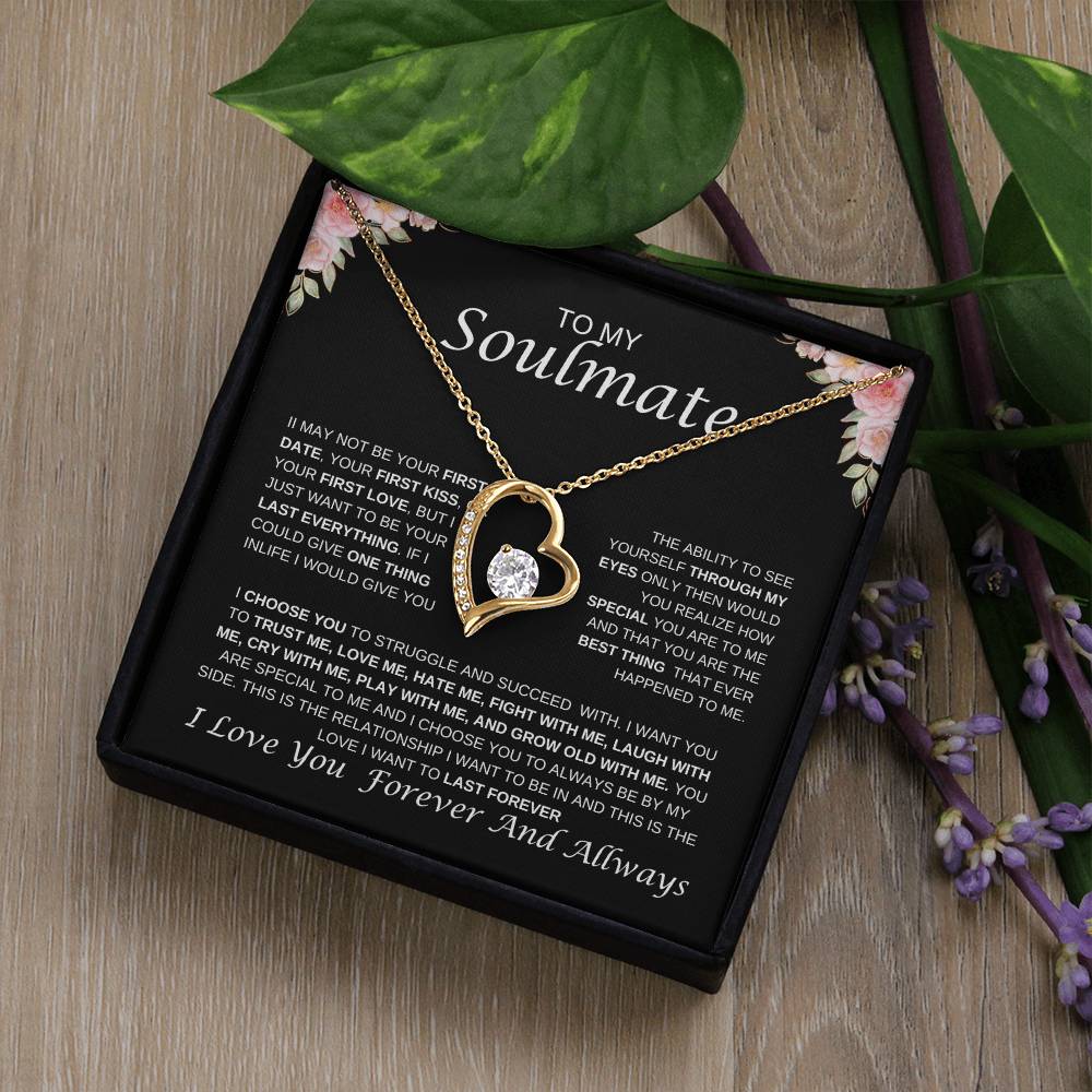 To My Soulmate Forever Love Necklace