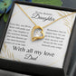 To My Dearest Daughter Forever Love Necklace